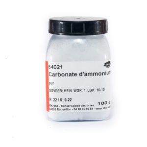 carbonate d'amonium 100gr
