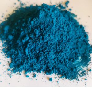 pigment bleu canard miscible à la chaux, dans les peintures naturelles ou acryliques
